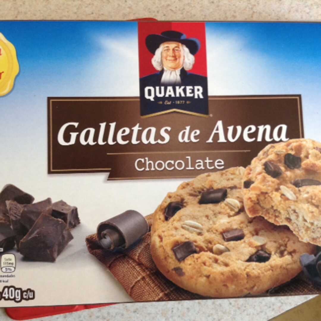 Calorías en Quaker Galletas de Avena con Chocolate e Información Nutricional