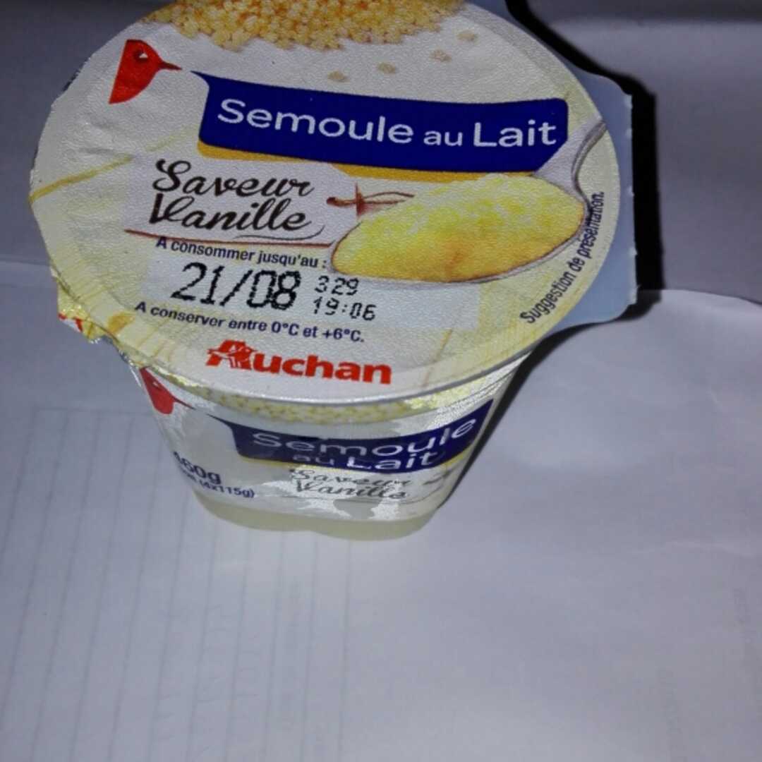 Auchan Semoule au Lait Vanille