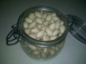 Dry Roasted Pistachio Nuts (Without Salt Added)
