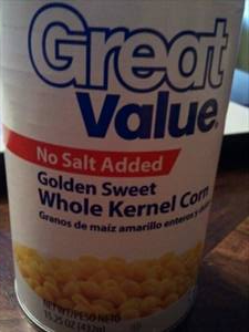 Great Value Golden Sweet Whole Kernel Corn (No Salt Added)