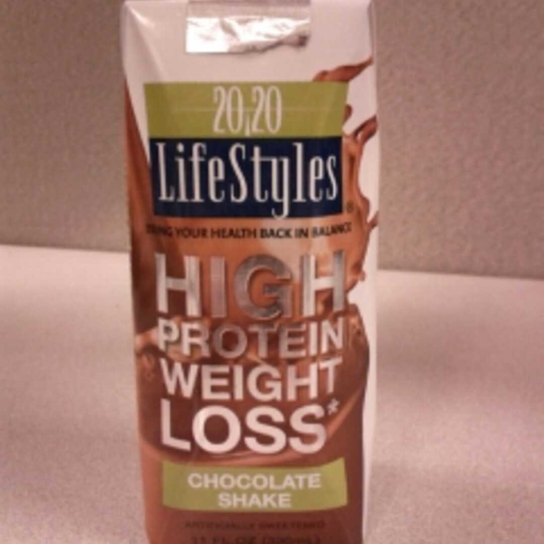 20/20 Lifestyles High Protein Weight Loss Ready to Drink Shake - Chocolate