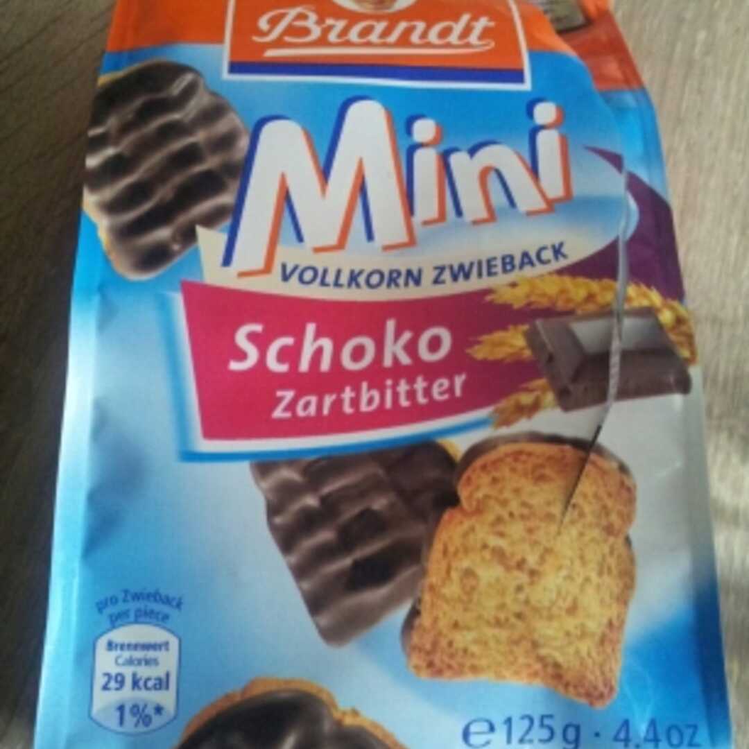 Brandt Mini Vollkorn Zwieback Schoko Zartbitter