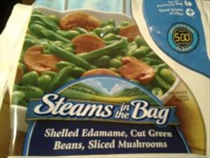 Safeway Steams in The Bag - Shelled Edamame, Cut Green Beans, Sliced Mushrooms