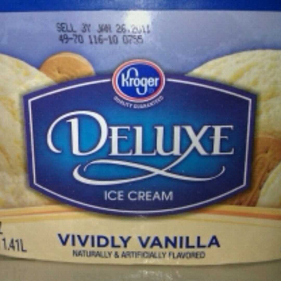 Kroger Deluxe Vividly Vanilla Ice Cream