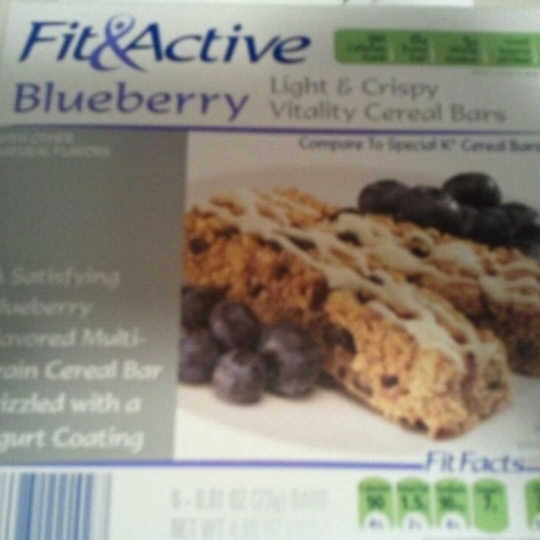 Fit & Active Light & Crispy Blueberry Cereal Bars