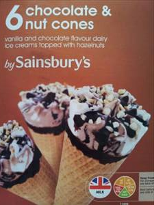 Sainsbury's Chocolate & Nut Cones