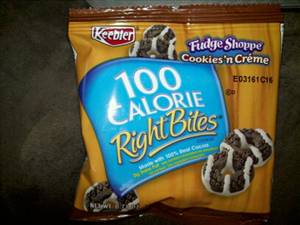 Keebler Right Bites Fudge Shoppe Cookies 'n Creme Cookies