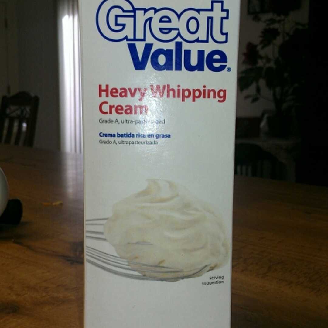 Great Value Heavy Whipping Cream Ultra Pasteurized