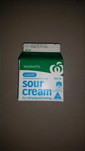 Woolworths Light Sour Cream
