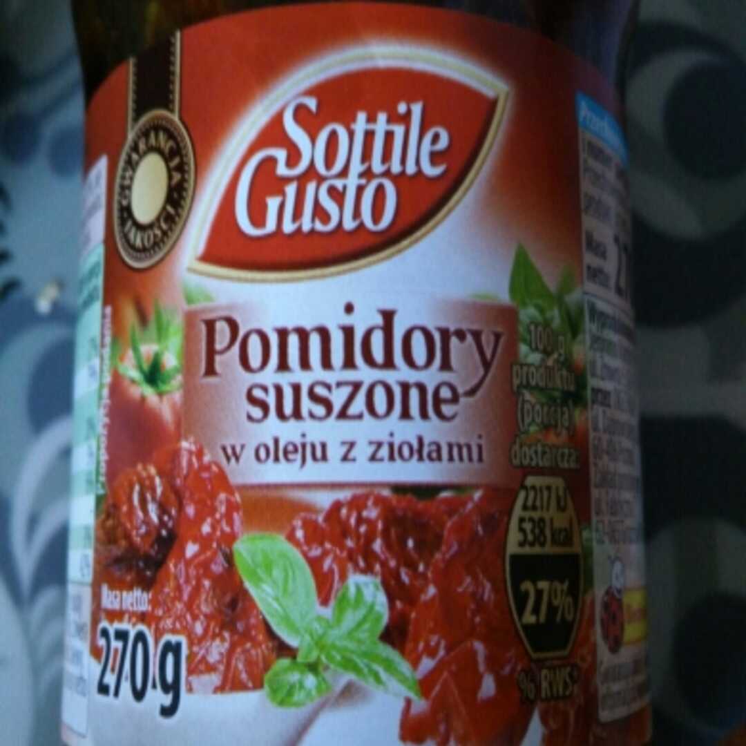Sottile Gusto Pomidory Suszone w Oleju z Ziołami