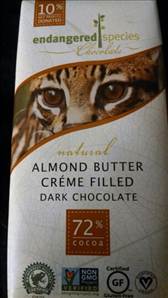Endangered Species Chocolate Almond Butter Creme Filled Dark Chocolate