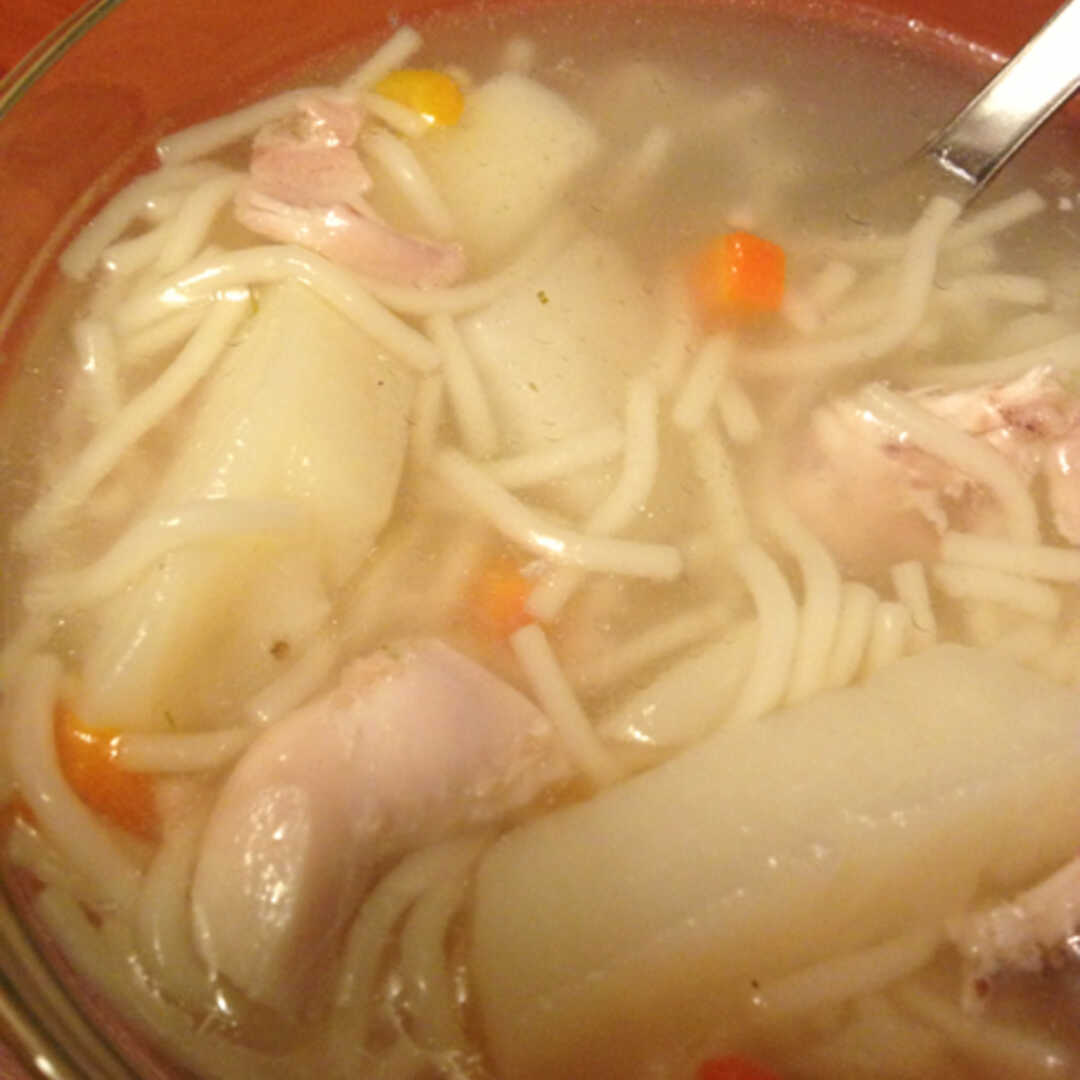 Куриный суп с вермишелью - калорийность