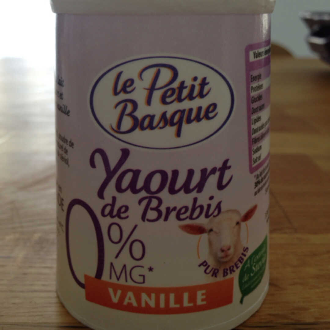 Le Petit Basque Yaourt de Brebis Vanille 0%