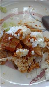 Chilaquiles, Tortilla Casserole with Salsa and Cheese
