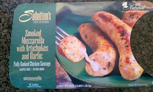 Sabatino's Smoked Mozzarella with Artichokes & Garlic Chicken Sausage