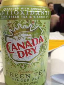 Canada Dry Sparkling Green Tea Ginger Ale (Can)