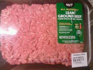 Wal-Mart Lean Ground Beef 93/7