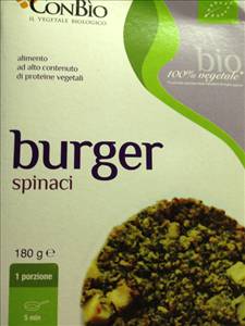 ConBio Burger di Spinaci