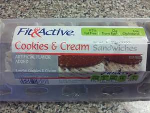 Fit & Active Cookies & Cream Ice Cream Sandwich