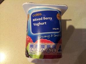 Coles Mixed Berry Yoghurt