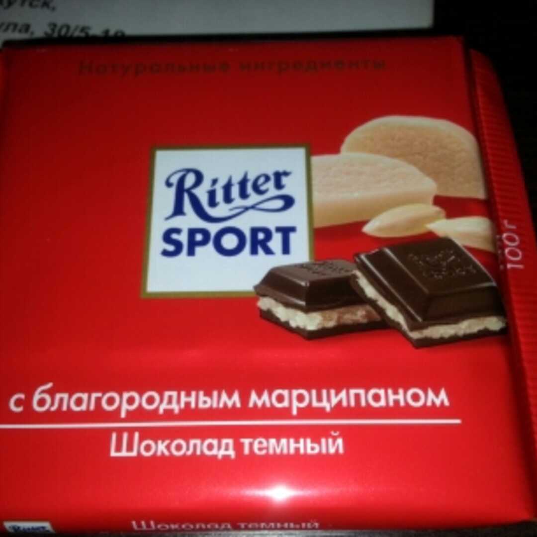 Ritter Sport Шоколад Тёмный с Марципаном