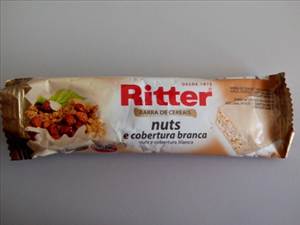 Ritter  Barra de Cereais Nuts e Cobertura Branca