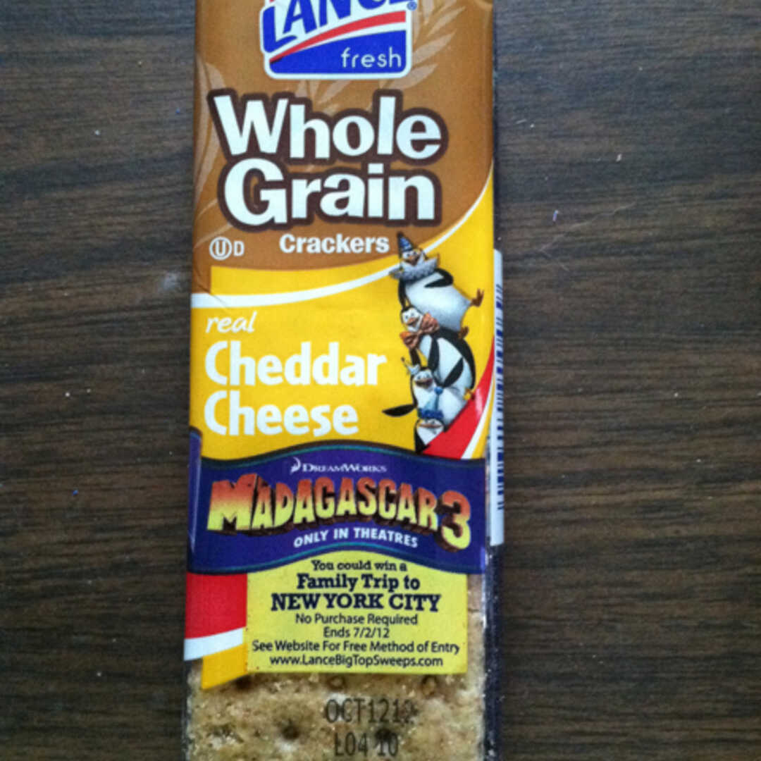 Lance Whole Grain Crackers with Real Cheddar Cheese