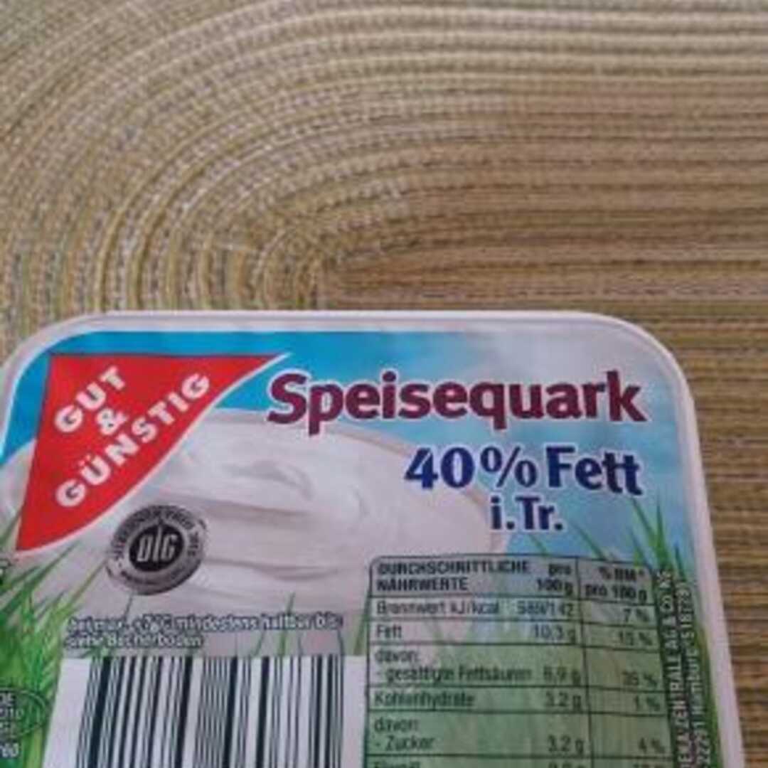 Gut & Günstig Speise Quark 40%