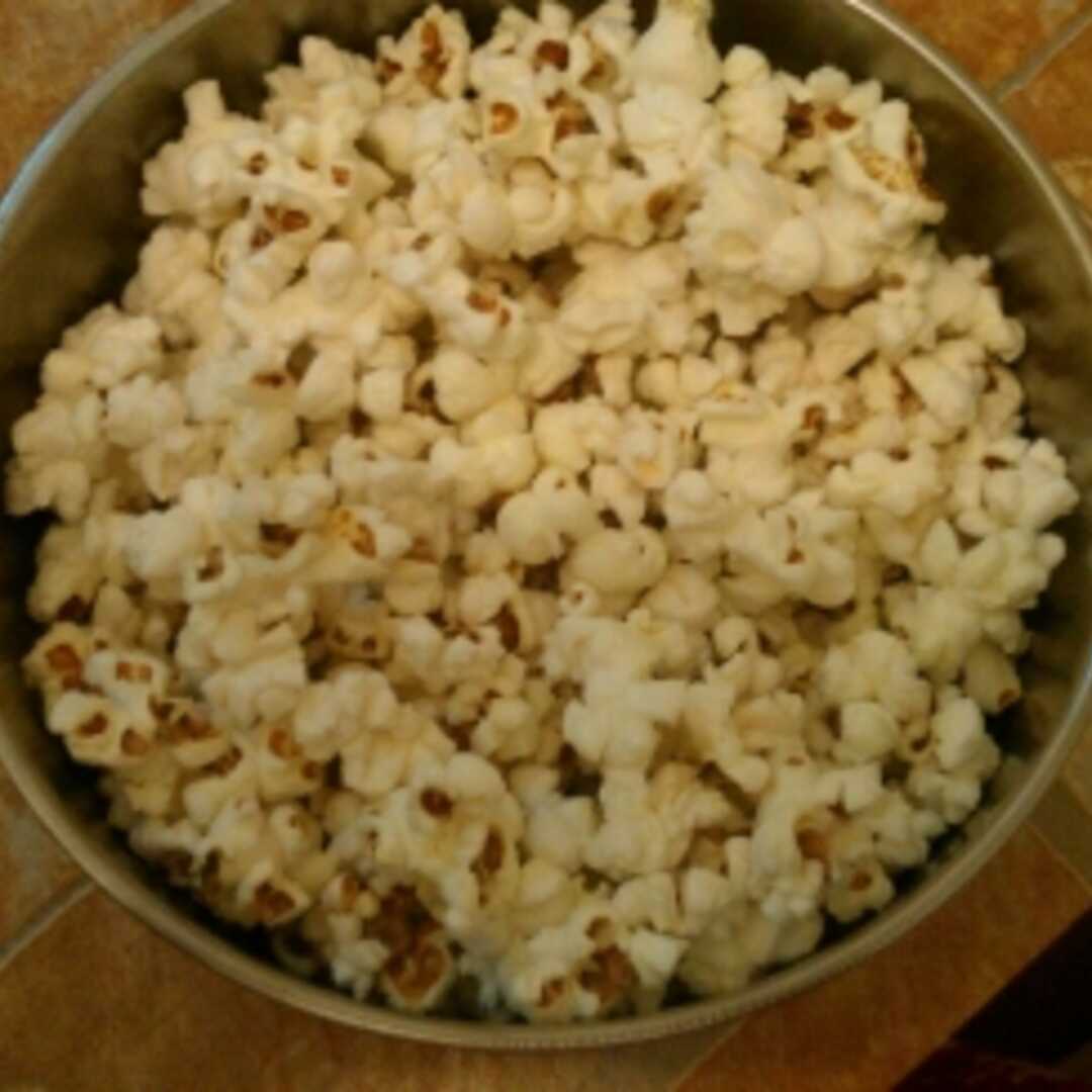 Oil popped shop popcorn calories