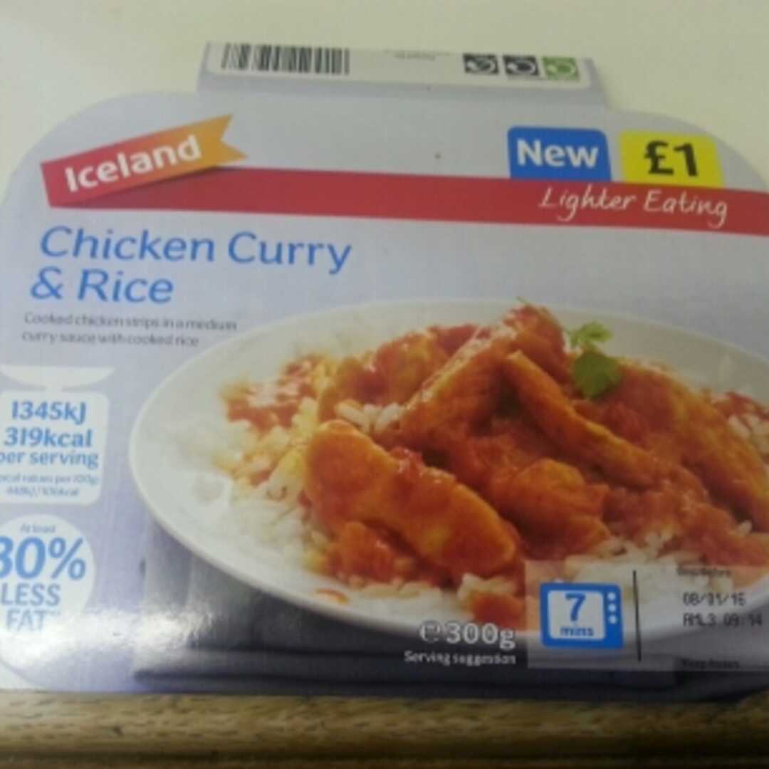 Iceland Lighter Eating Chicken Curry & Rice