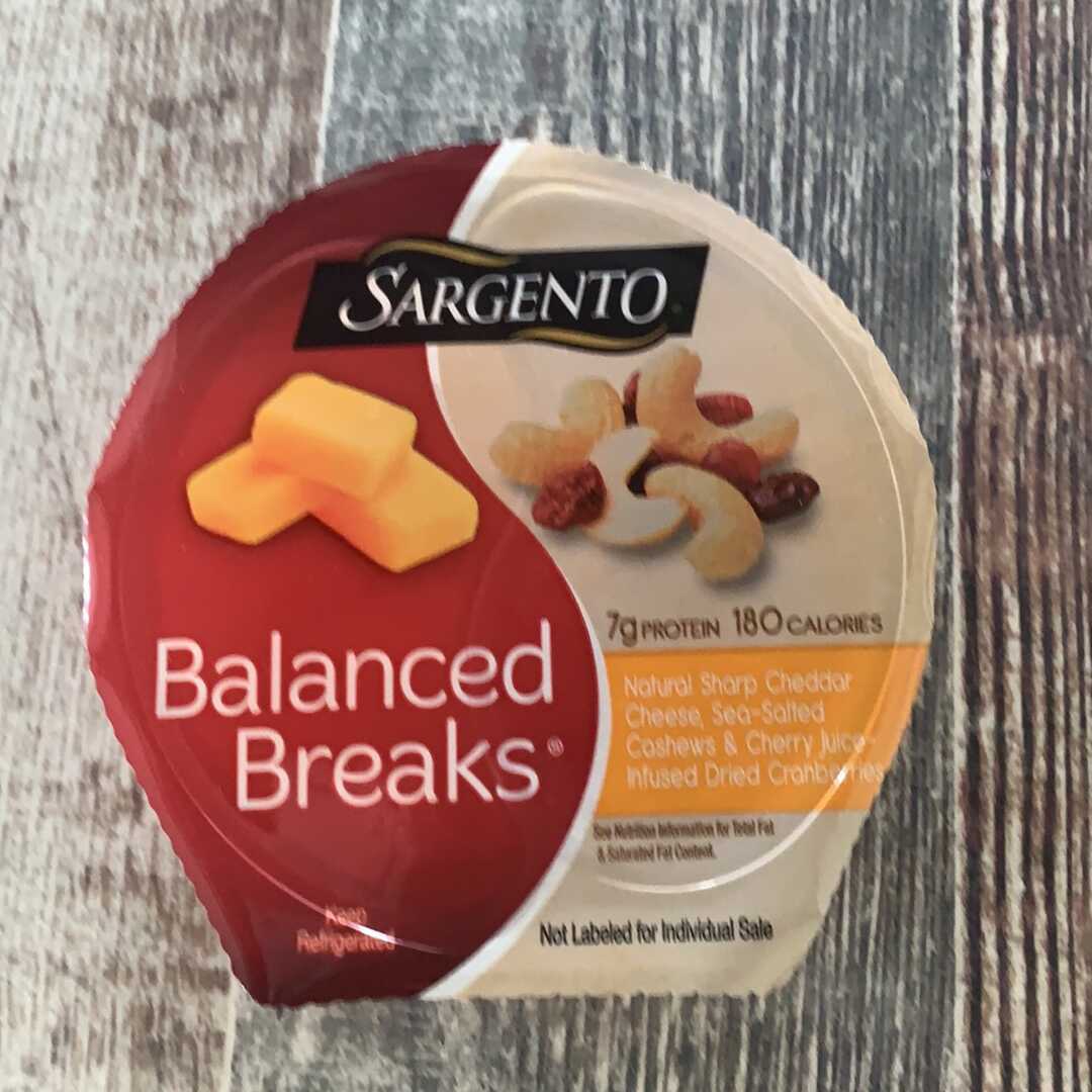 Sargento Balanced Breaks Natural Sharp Cheddar Cheese with Cashews and Cranberries