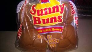 Colonial Super Deluxe Sunny Buns made with Honey