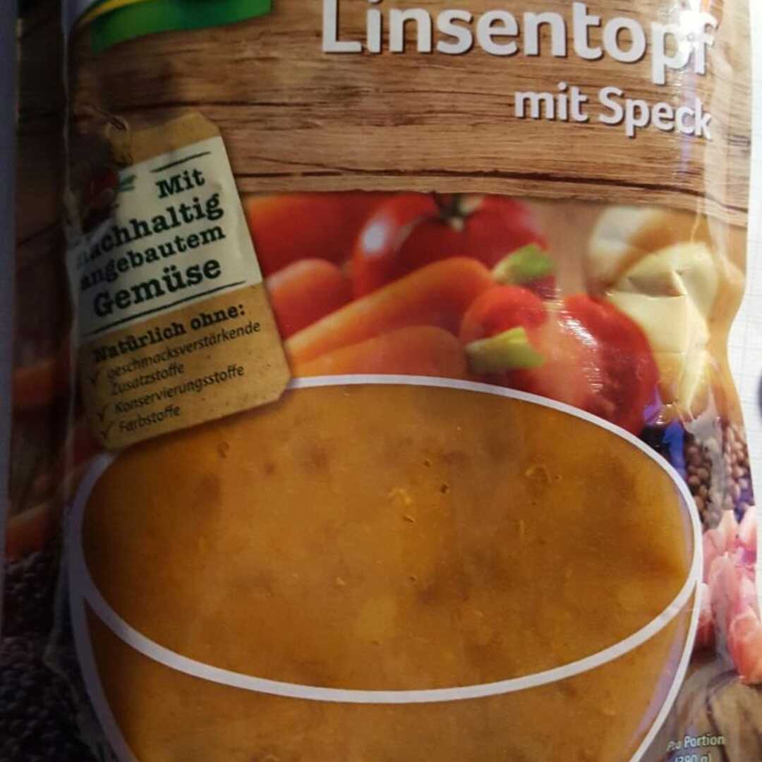 Knorr Linsentopf mit Speck