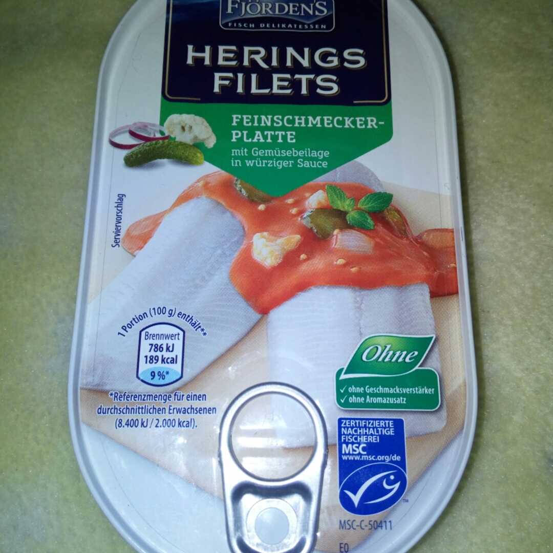 Fjördens Herings Filets Feinschmecker-Platte
