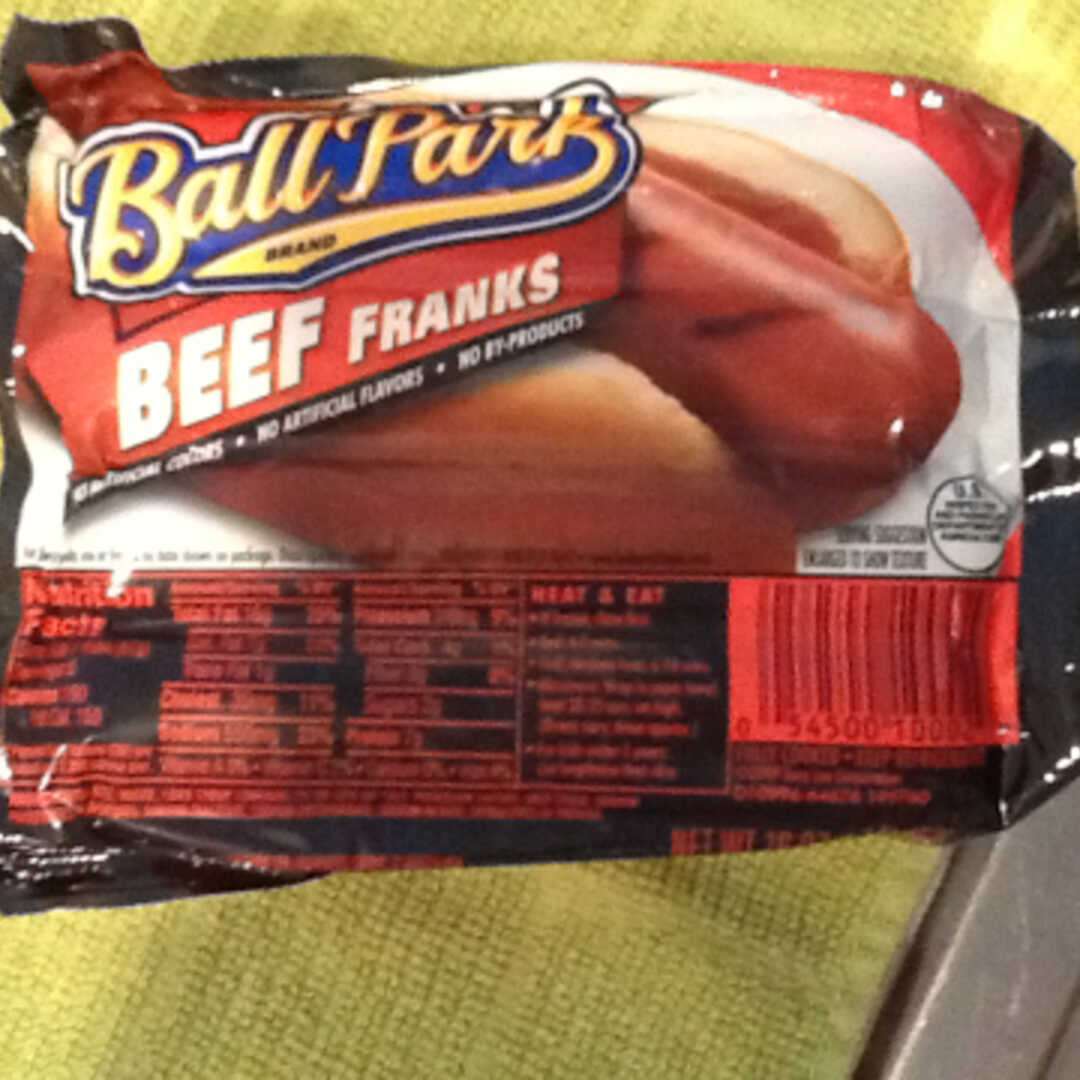 Ball Park Beef Frank And Nutrition Facts