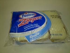 Hostess Zingers - Iced Vanilla Cake with Creamy Filling