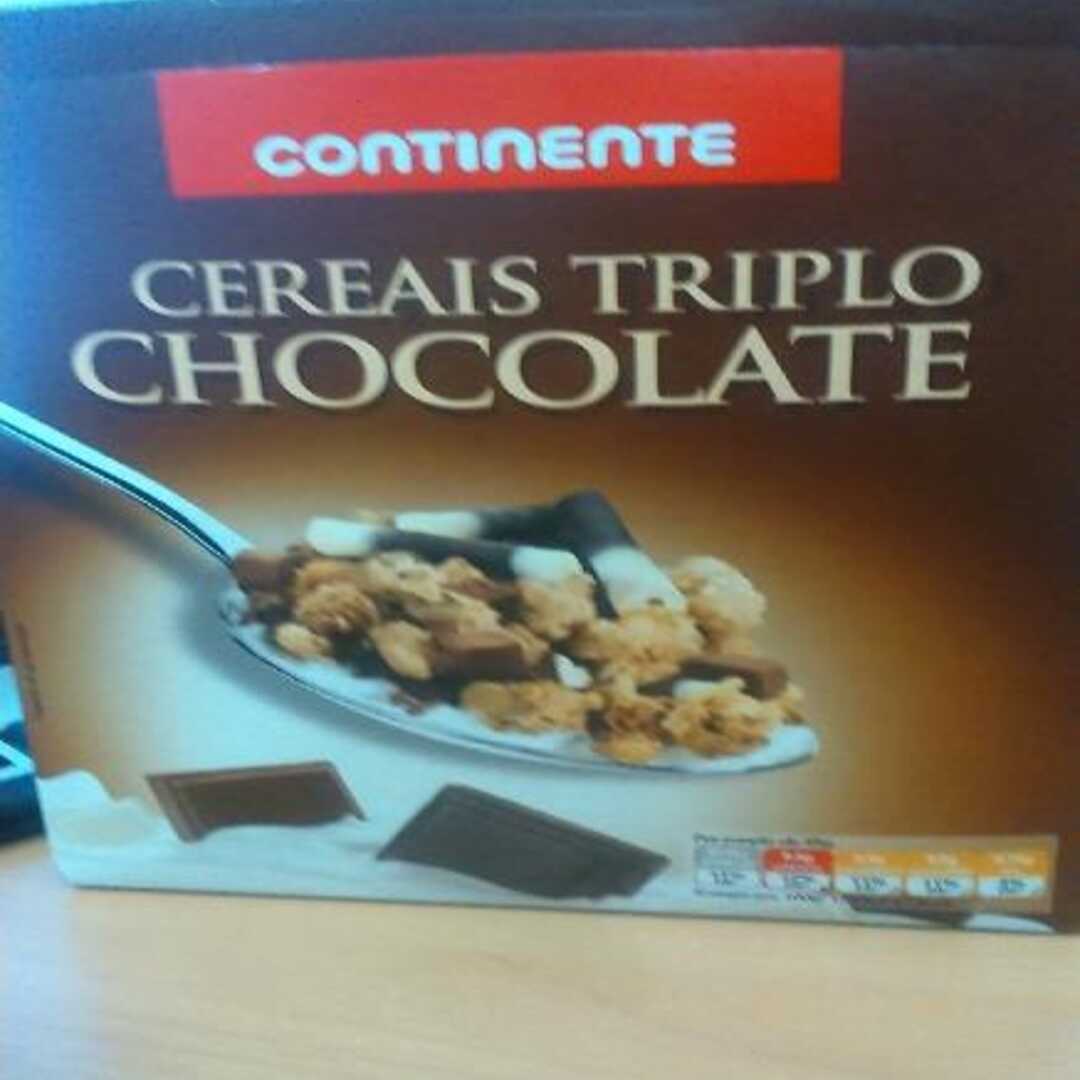 Continente Cereais Triplo Chocolate
