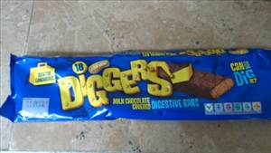 Aldi Diggers Milk Chocolate Digestive Bar
