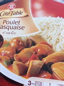 Côté Table Poulet Basquaise et Son Riz
