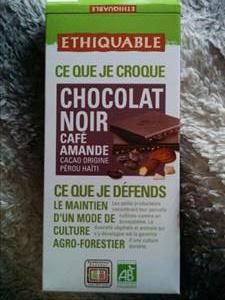 Ethiquable Chocolat Noir Café Amande