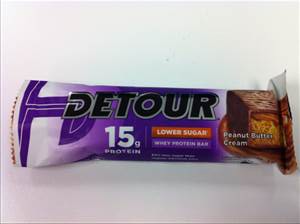 Detour Lower Sugar Whey Protein Bar - Peanut Butter Cream
