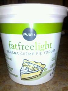 Publix Fat Free Light Banana Creme Pie Yogurt