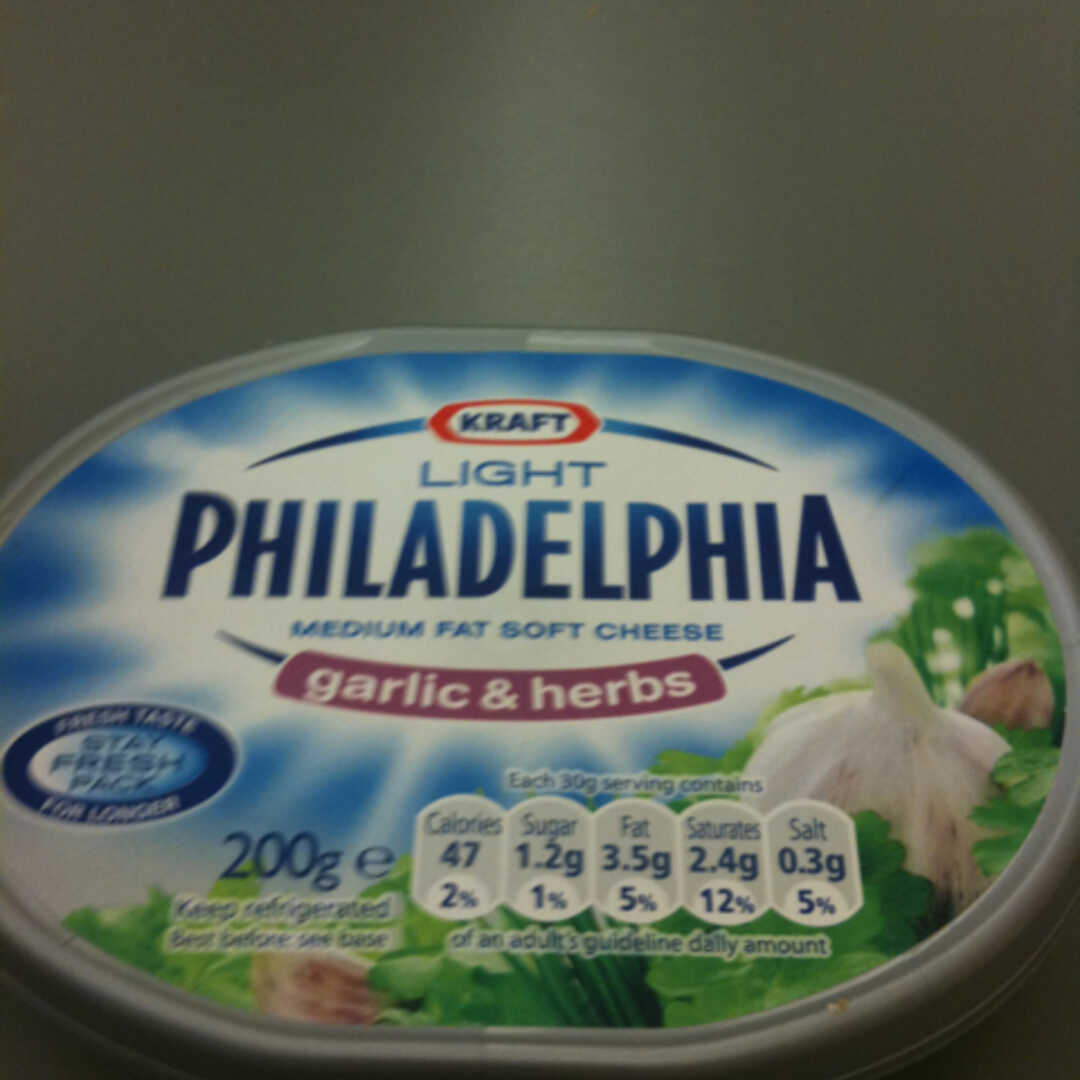 Philadelphia Light Herb & Garlic Cream Cheese