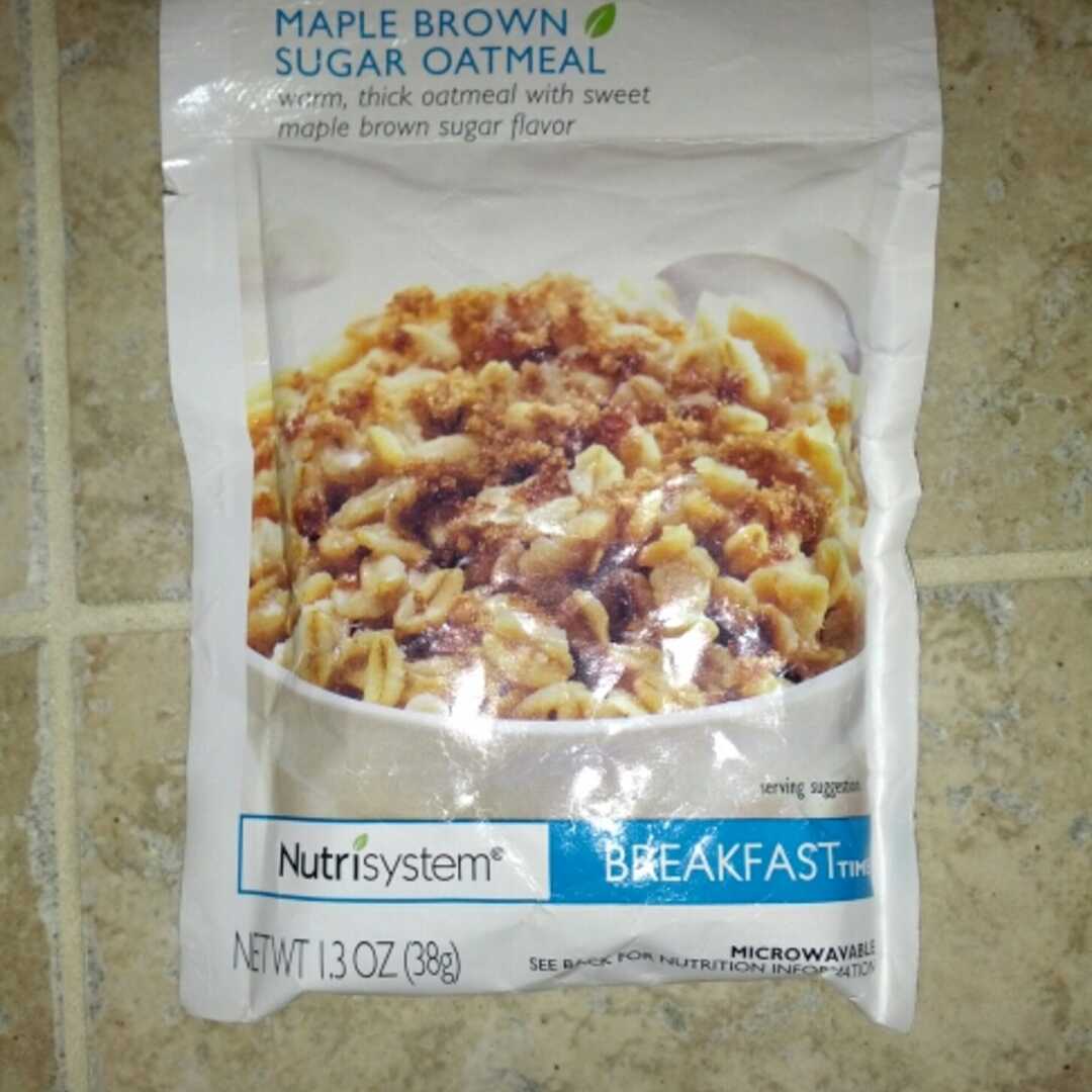 NutriSystem Maple Brown Sugar Oatmeal