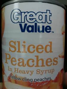 Peaches (Solids and Liquids, Extra Heavy Syrup Pack, Canned)