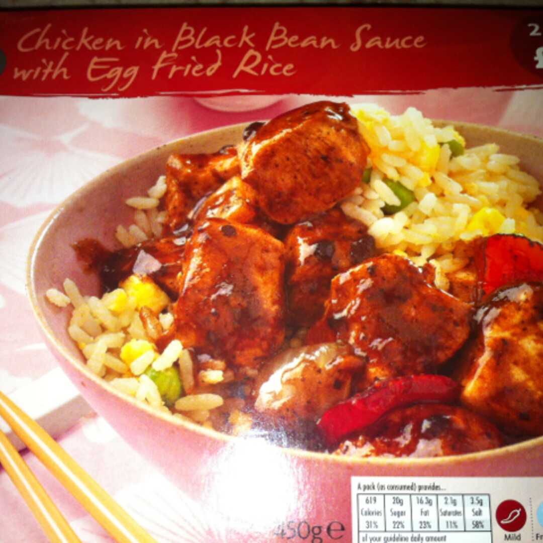 Morrisons Kitchen Chicken in Black Bean Sauce with Egg Fried Rice