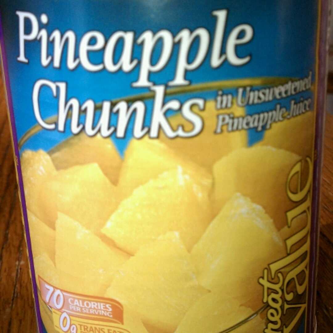 Great Value Pineapple Chunks in Unsweetened Pineapple Juice