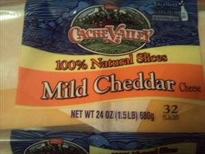Cache Valley 100% Natural Mild Cheddar Cheese Slices