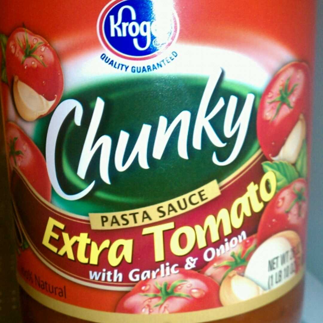 Kroger Extra Tomato with Garlic & Onion Chunky Pasta Sauce