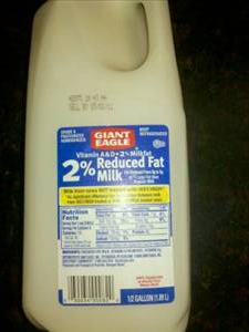 Giant Eagle 2% Reduced Fat Milk